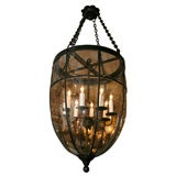 American patinated copper lantern