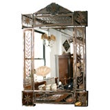 Spectacular Mid-Century Verre Eglomise Mirror