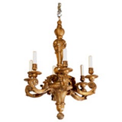 Antique Chandelier. Giltwood Chandelier 6