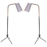 Pair of reading lamps by Arlus Pair of reading lamps by Arlus
