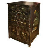 Anglo Japanese Painted and Decorated Lacquer dresser