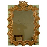 Baroque Gilt Wood Carved  Mirror