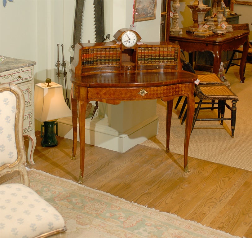 Louis XV Style Marquetry  Desk