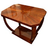 Art Deco Rosewood 2 Tier Occasional Table, France, c. 1930s