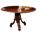 William IV Rosewood Oval Center Table, England, c. 1840