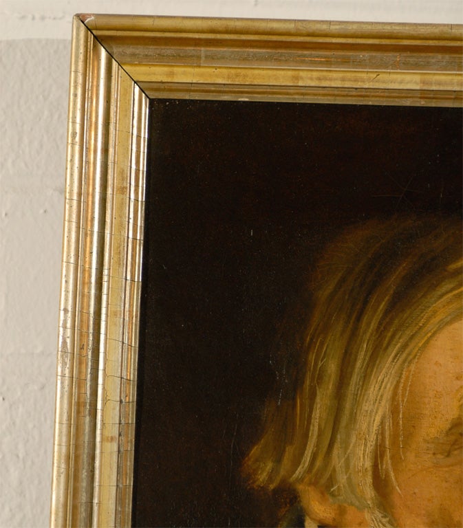 Antique Swedish Oil Portrait of Gentleman For Sale 1