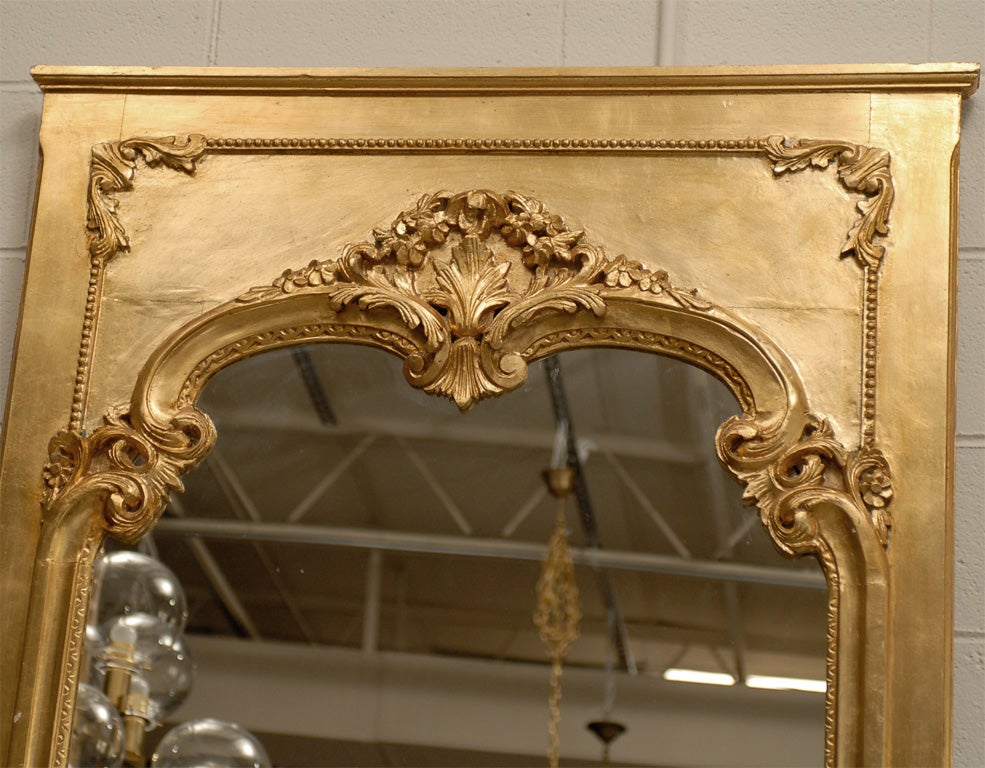 Swedish Late Rococo Large Gilt Wood Mirror at 1stdibs