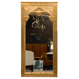 Swedish Late Rococo Large Gilt Wood Mirror