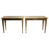 Pair of Mirrored Neoclassical Consoles