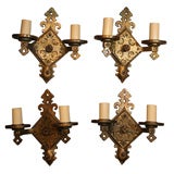 Set of Four  Sconces Signed "RD1930 J.C. Virden Company USA"