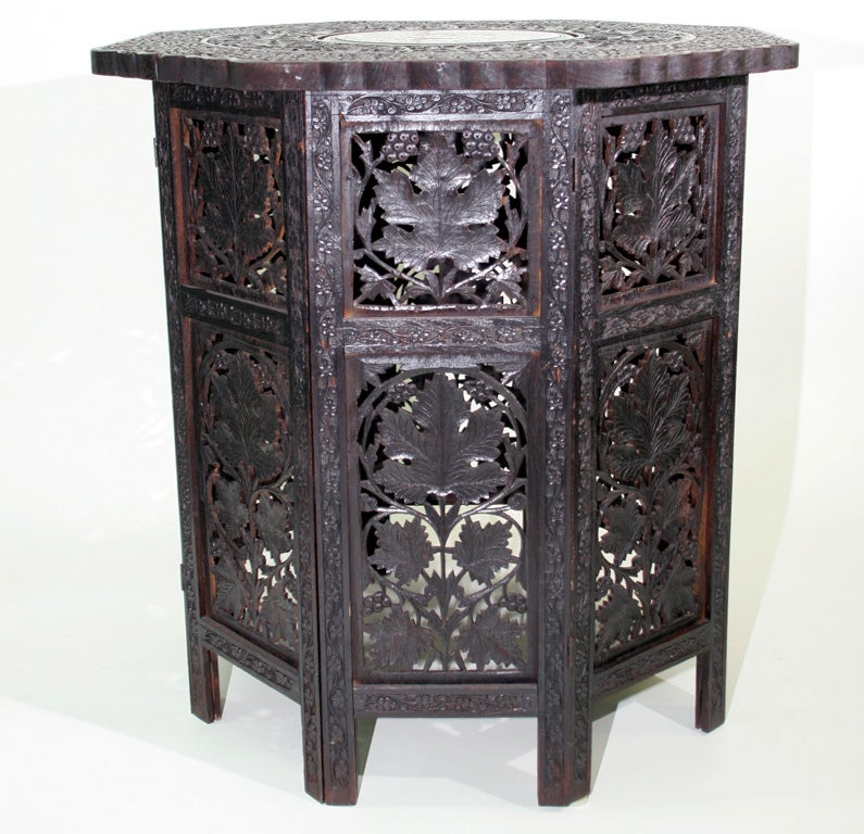 20th Century Turn-Of-The Century Anglo-Indian Octagonal Table