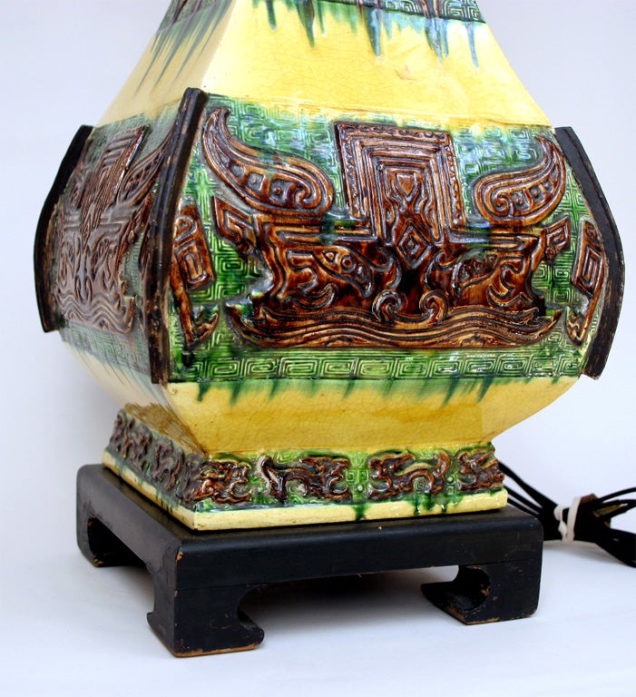 Dramatic Ugo Zaccagnini Vase Converted to a Lamp 2