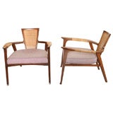 Pair Caneback Chairs