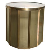 Mastercraft Brass Dining Table Base with 54" Glass Top