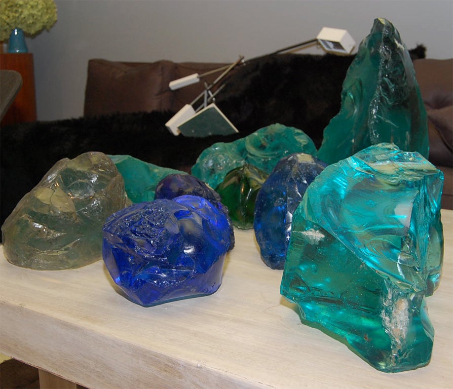 American Multicolor Glass Rocks For Sale