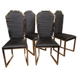 Four Dramatic Game Table Chairs   SALE