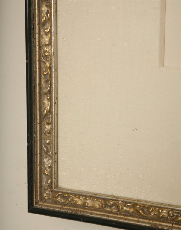 Silk Hand Signed Lobel Riche 19th Century Etching Custom Framed Art For Sale
