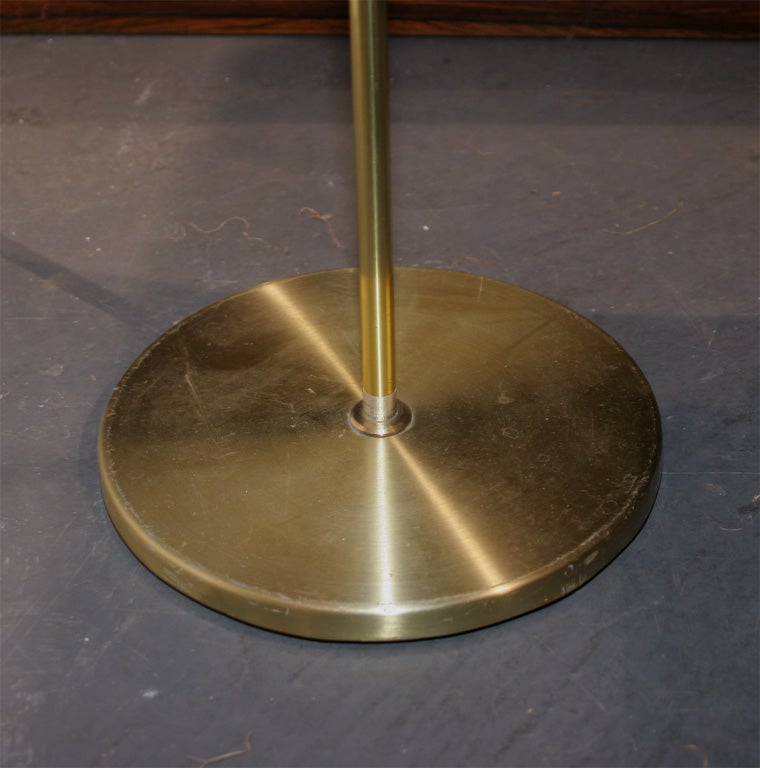 Danish Vintage Brass Floor Lamp