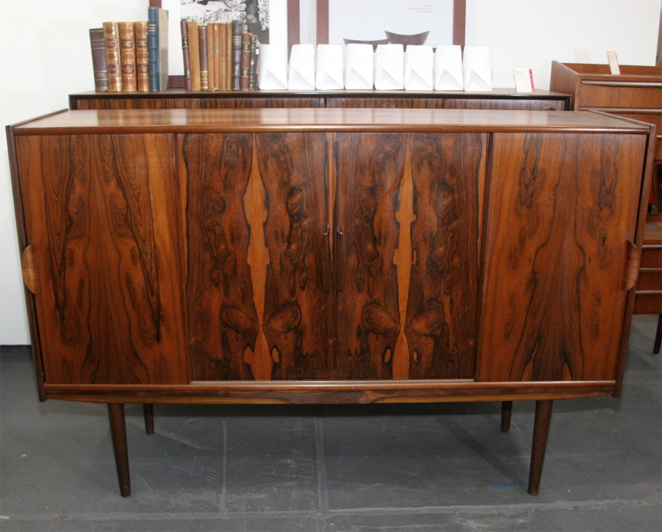 Rosewood Highboard Buffet with Bar
