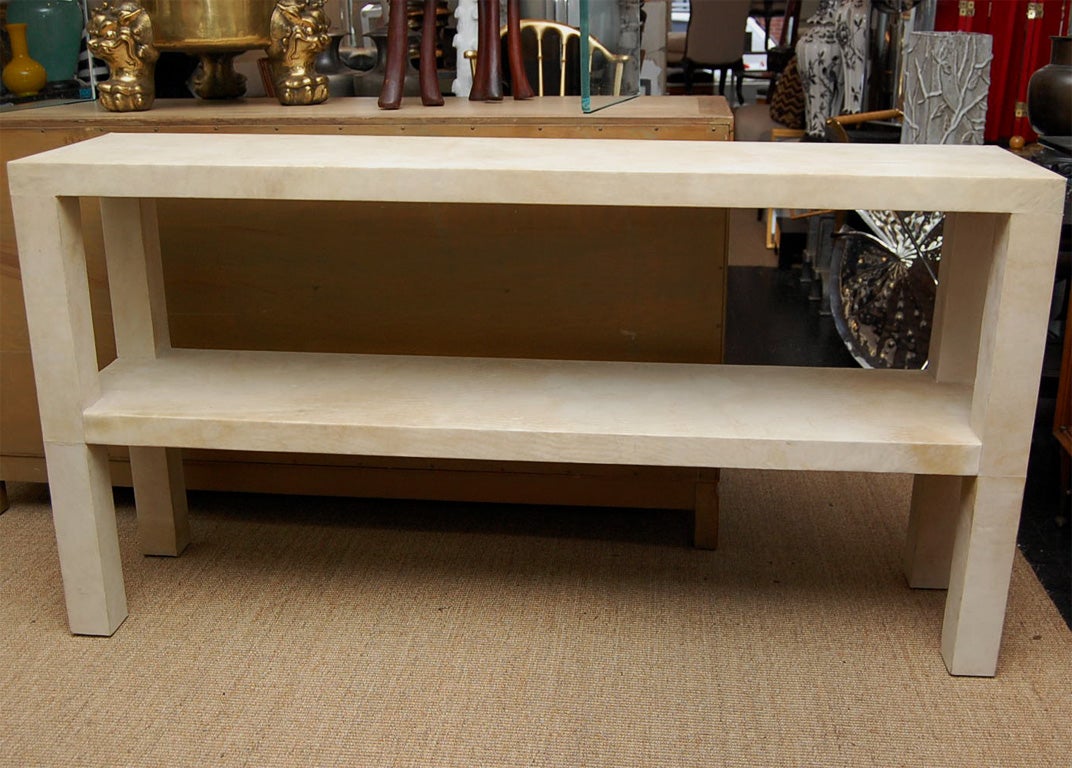 American Parson's Style Parchment Console