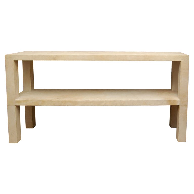 Parson's Style Parchment Console