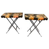 Pair Chinoiserie tables