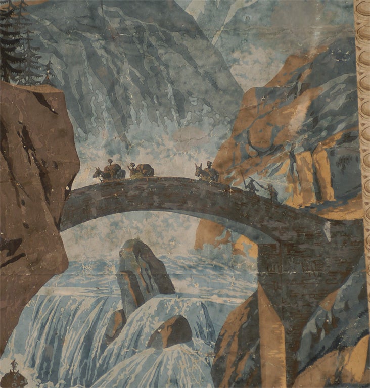 19th century Zuber wallpaper panels 3