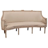 Curved Swedish Bench with carved detail