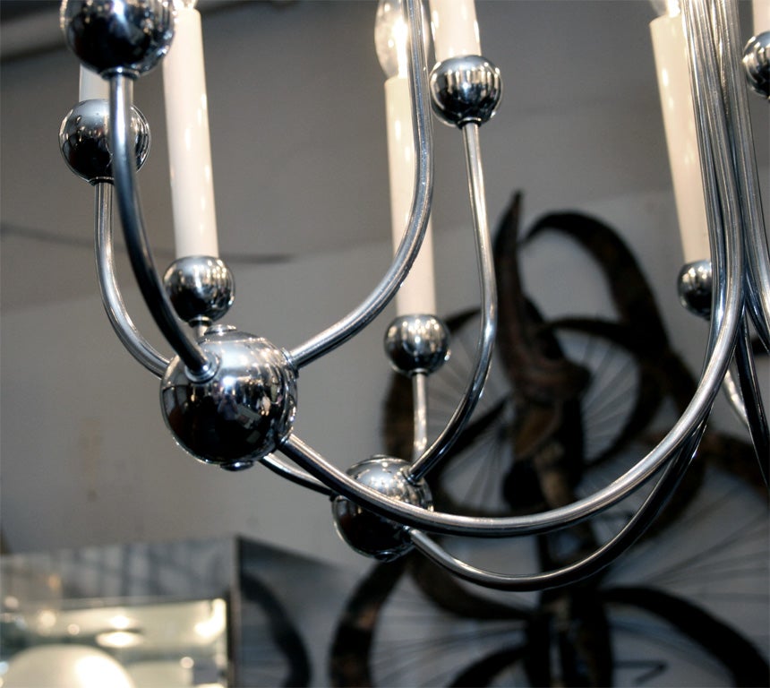 Mid-Century Modern Lightolier Chandelier For Sale