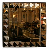 Sculptural Pyramid Framed Mirror