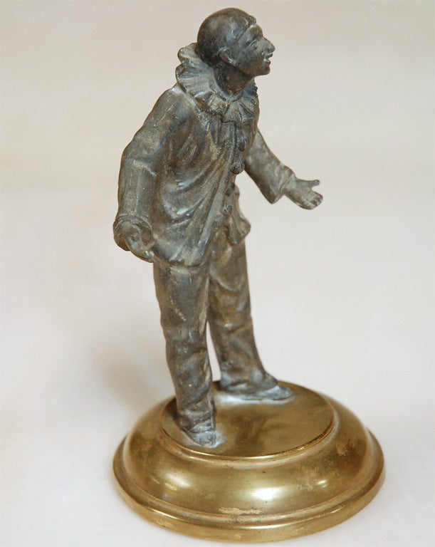 French Collectible figurine of clown 