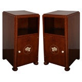 Fine and Early Art Deco bedside tables by Jules Leleu