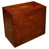 Antique English Walnut Campaign Box