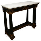 Neoclassical Painted Gilt Decorated Pier Table