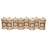 8 19TH C. APOTHOCARY JARS