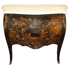 FRENCH NAPOLEON III CHINIOSORIE COMMODE