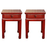 Red Lacquered Stool Red Lacquered Stool