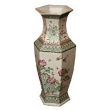 Chinese Octagonal Shaped Vase