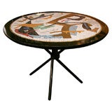 Midcentury Italian Mosaic Gueridon/ Center Table