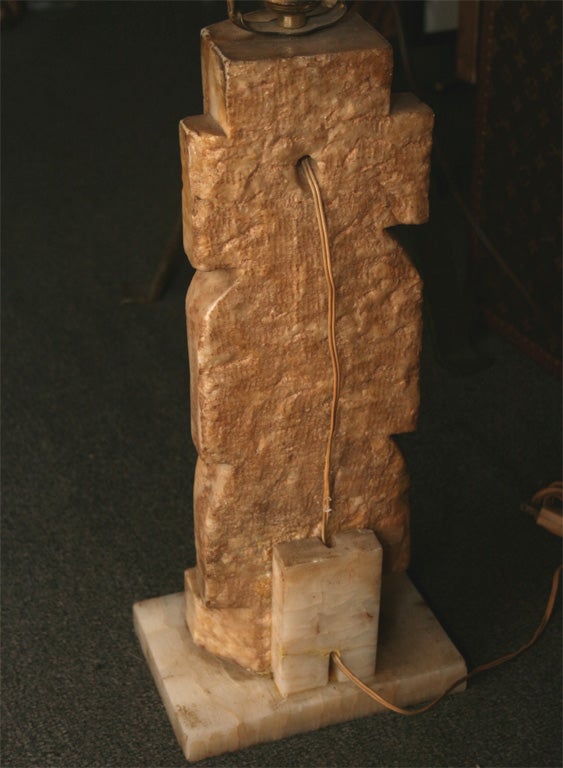 Pair of Carved  Marble/Stone  Aztec Figures 5