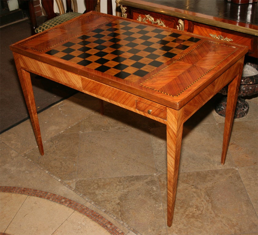 Louis XVI inlaid Tric Trac game table