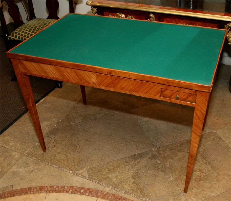 18th Century and Earlier Louis XVI Inlaid Tric Trac Game Table, 18th c.