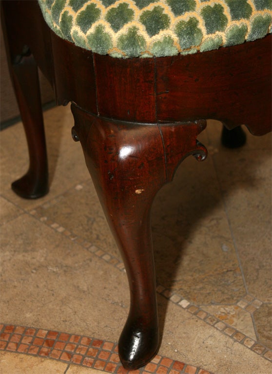Feiner und seltener Queen Ann Corner Barber-Stuhl, 18. Jahrhundert (Mahagoni) im Angebot