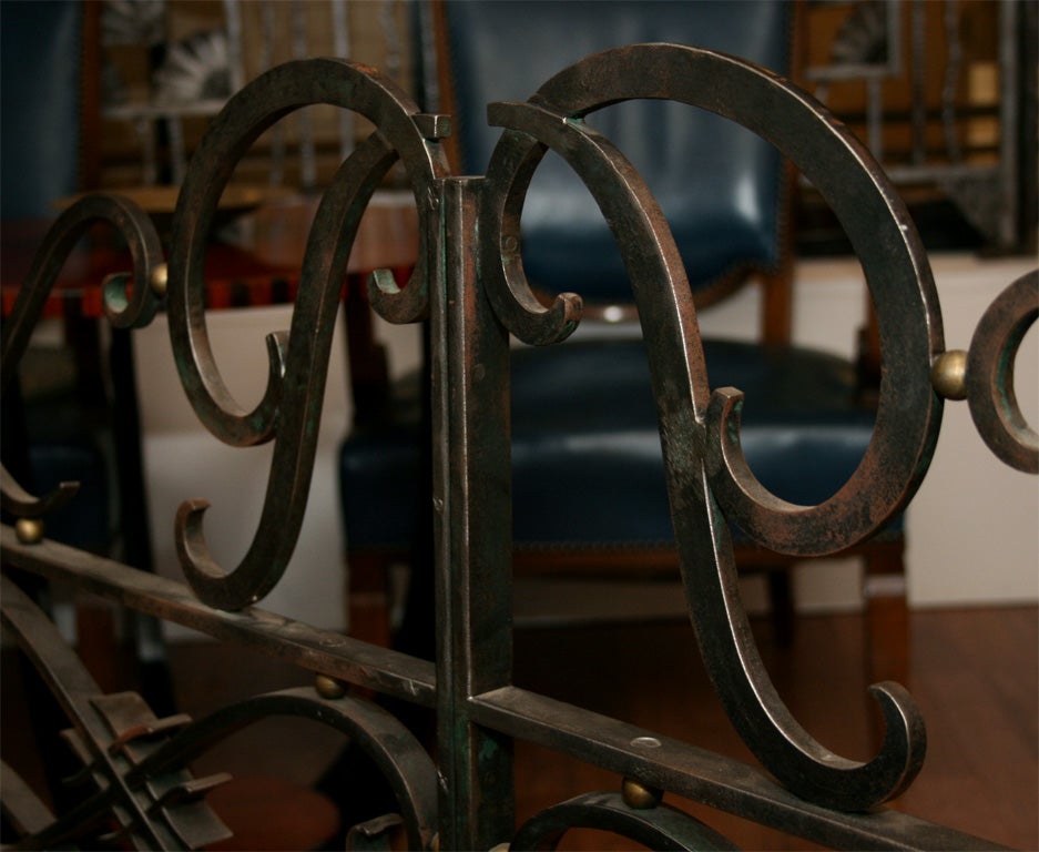 Art Deco Wrought-Iron Firescreen 3