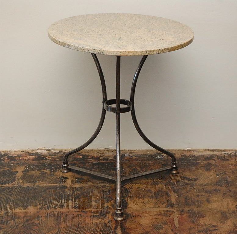 Pair of old French industrial bristo tables