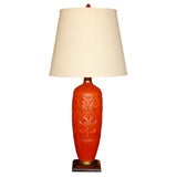Orange Ceramic Lamp