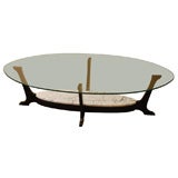 Art Deco/Modernist oval coffee table