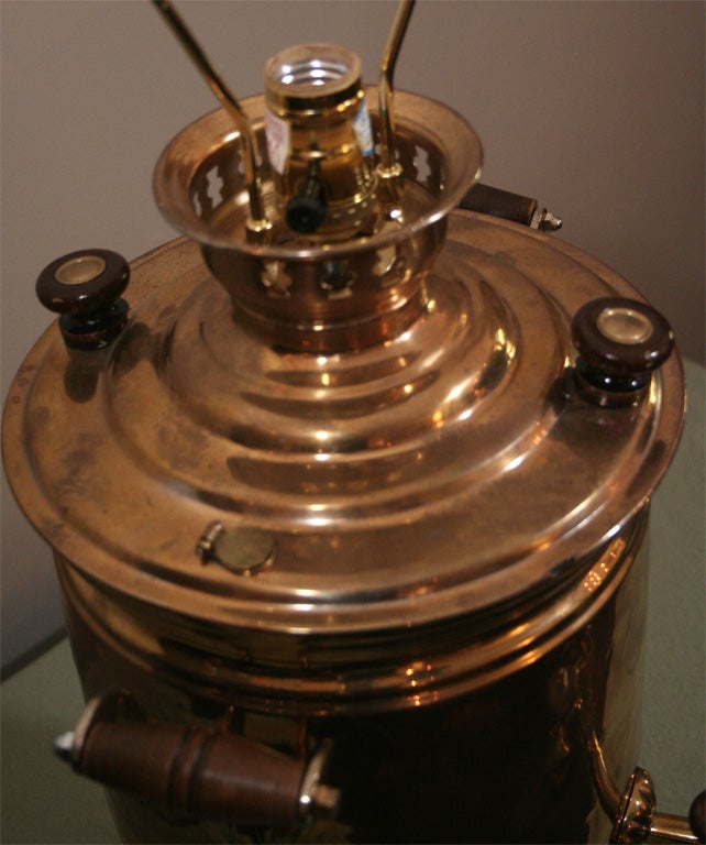 Brass Samovar Lamp 5