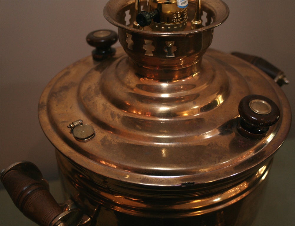Brass Samovar Lamp 6