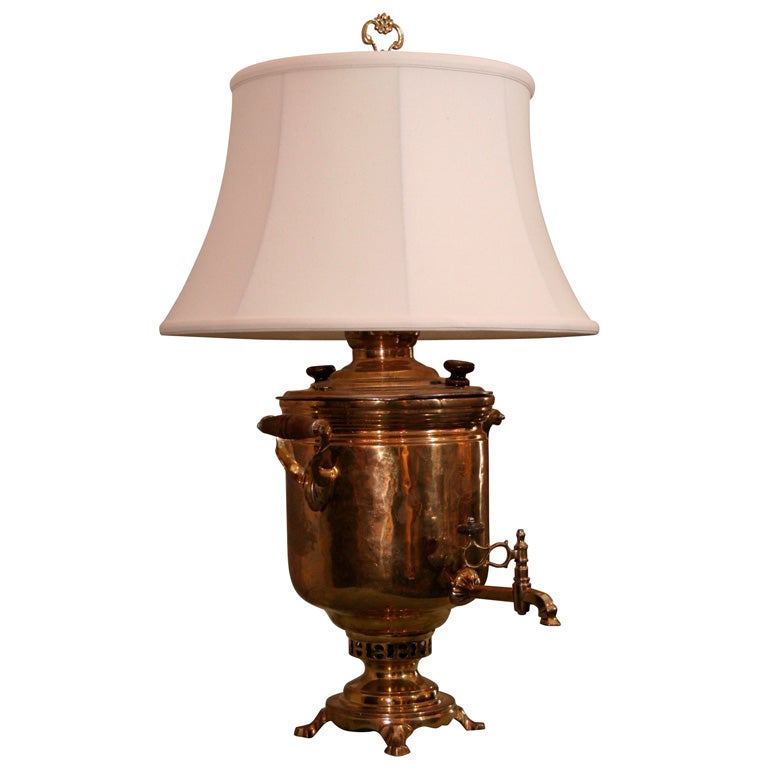 Brass Samovar Lamp